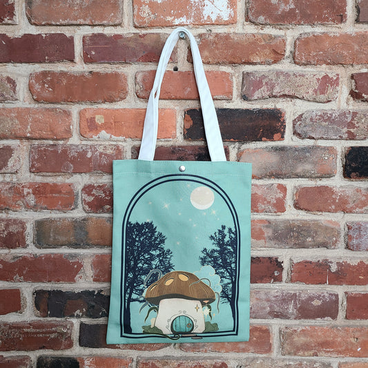 Mushroom House Tote Bag