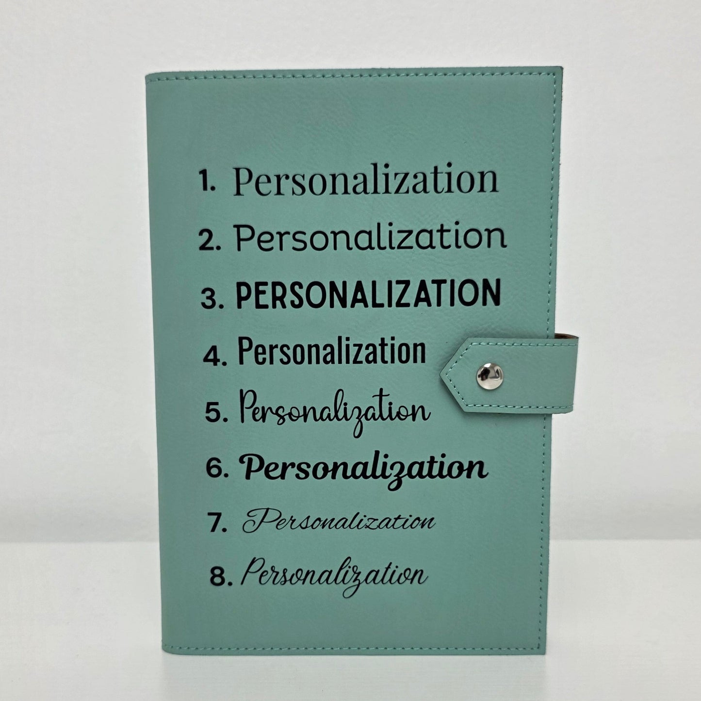 Studio Luxe Aquamarine Faux Leather Journal Cover