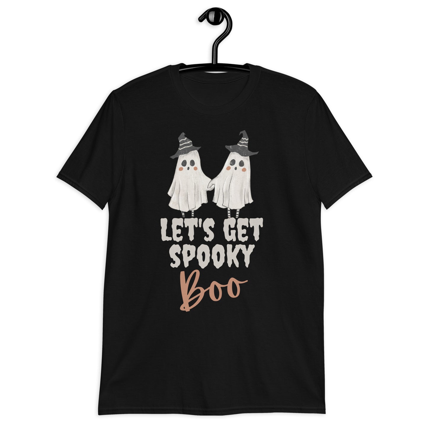 Let's Get Spooky Boo Halloween Shirt, Ghost Shirt, Funny Halloween, Spooky, Fall, Funny Love, Silly Short-Sleeve Unisex T-Shirt