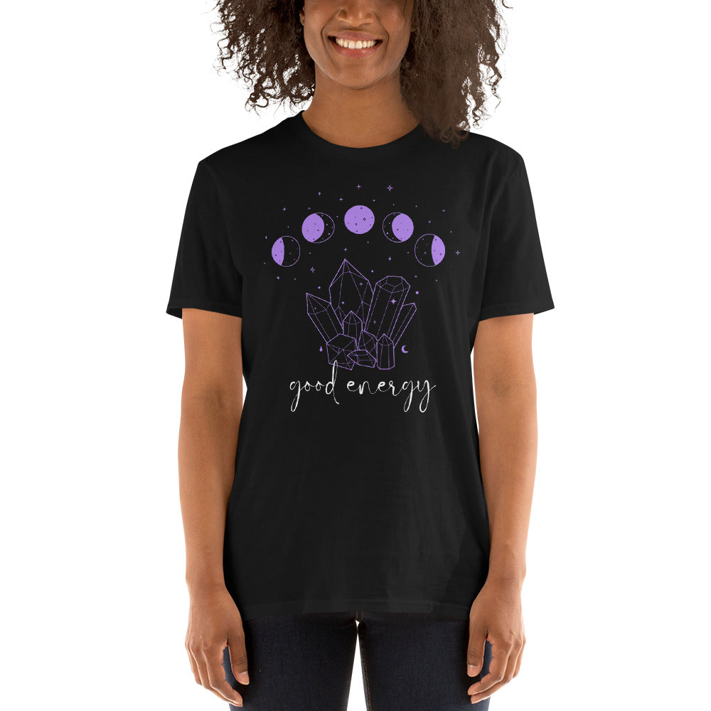 Good Energy, Crystal Energy, Crystal Shirt, Crystal Lover, Spiritual, Short-Sleeve Unisex T-Shirt