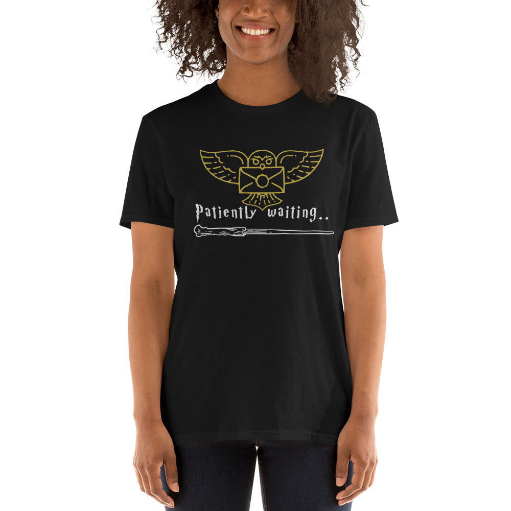 Hogarts Acceptance Letter, Still Waiting, Wizarding World, Wizard, Harry Potter, Nerd, Family Vacation Short-Sleeve Unisex T-Shirt