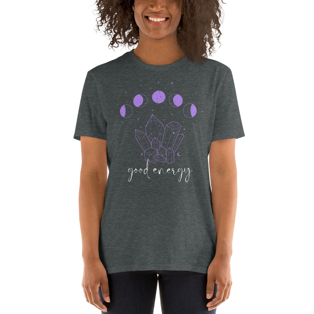 Good Energy, Crystal Energy, Crystal Shirt, Crystal Lover, Spiritual, Short-Sleeve Unisex T-Shirt