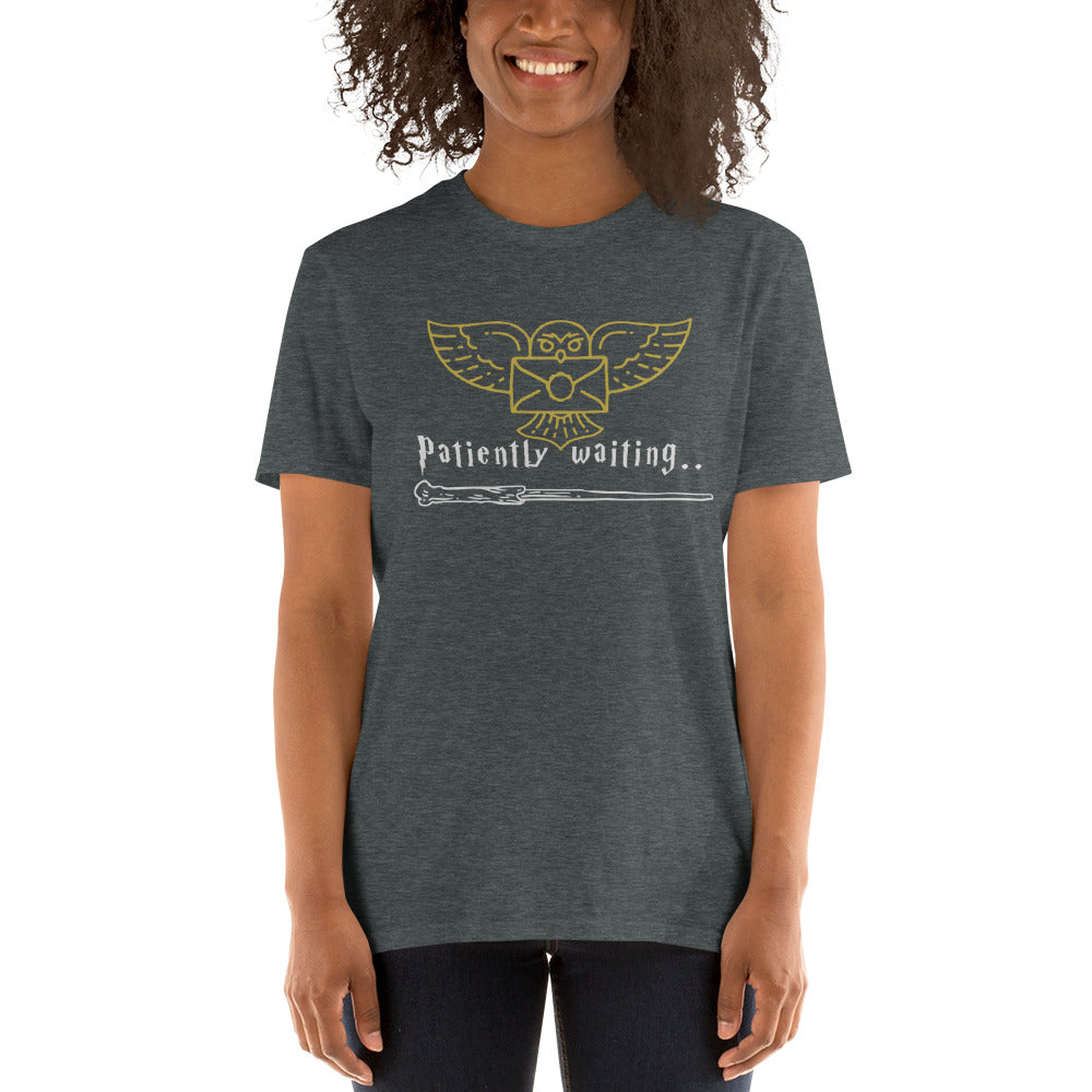 Hogarts Acceptance Letter, Still Waiting, Wizarding World, Wizard, Harry Potter, Nerd, Family Vacation Short-Sleeve Unisex T-Shirt