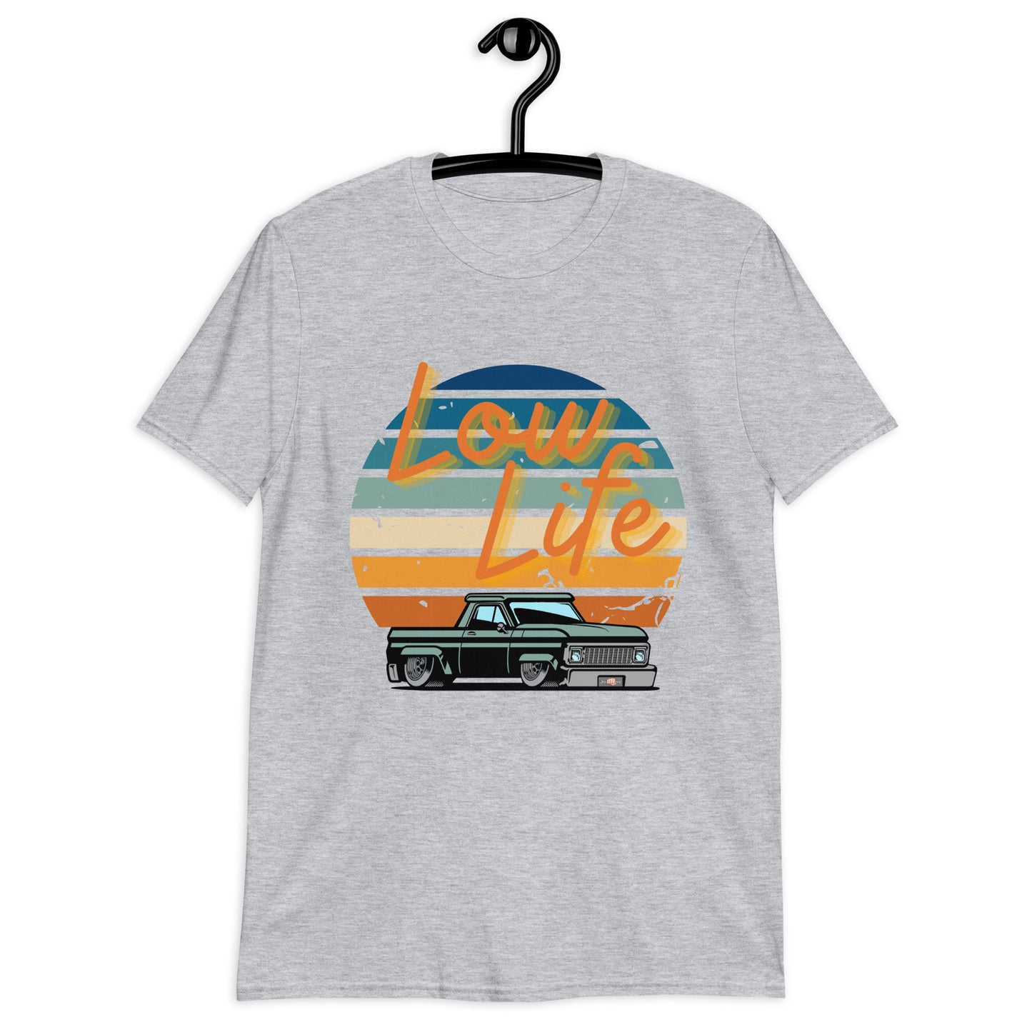 Low Life, Low Ride, Truck. Car, Retro, Gearhead Short-Sleeve Unisex T-Shirt