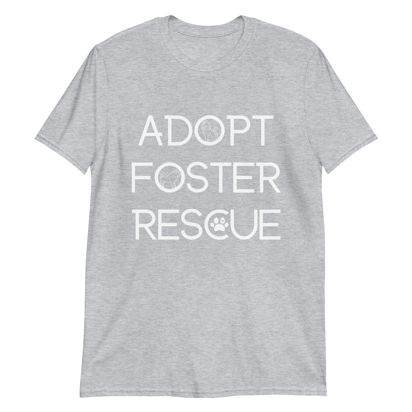 Animal Lover, Adopt Foster Rescue Animals, Adopt Animals, Animal Advocate Shirt, Dog Lover, Cat Lover Short-Sleeve Unisex T-Shirt