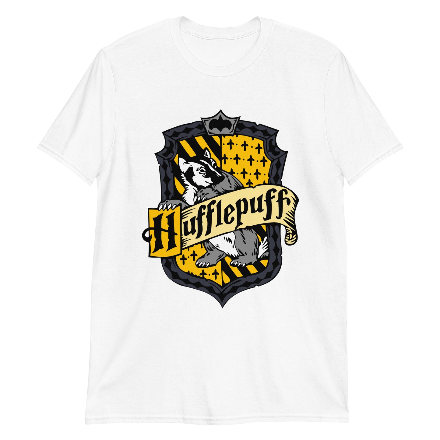 Harry Potter Shirt, Hufflepuff Shirt, Hogwarts, Wizard, Potterhead, Harry Potter Fan, Pop Culture, Short-Sleeve Unisex T-Shirt