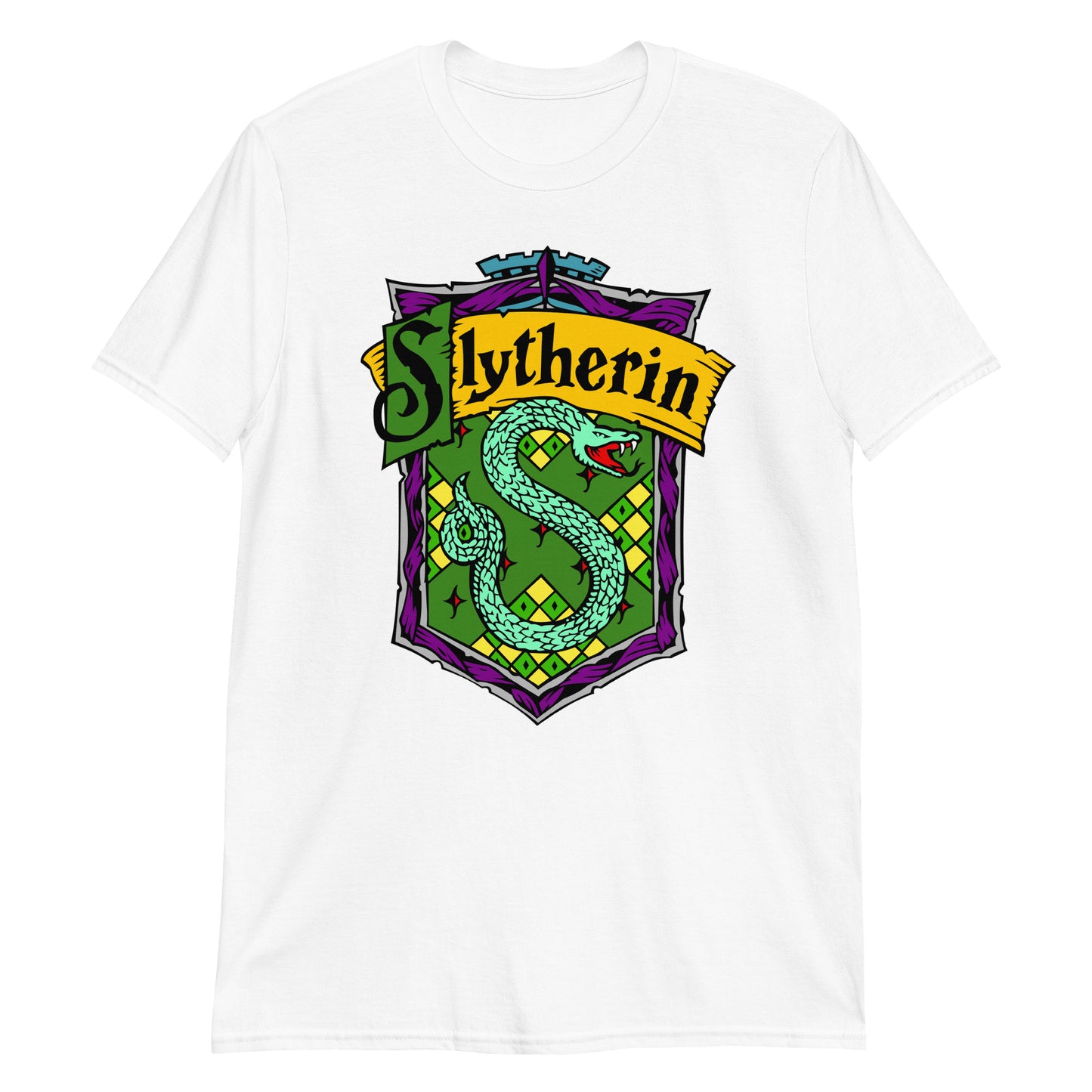 Harry Potter Shirt, Slytherin, Potterhead, Wizard, Hogwarts, Snake Shirt, Snape, Dark Magic, Short-Sleeve Unisex T-Shirt