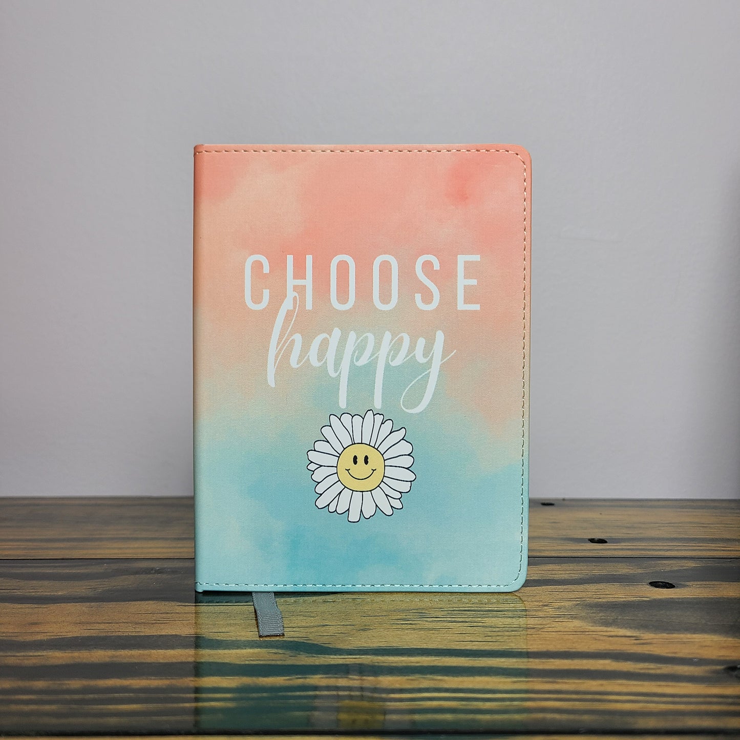 Choose Happy Journal, Be Happy, Happiness, Positivity, Good Vibes, Watercolor Journal, Cute Journal, Notebook, Inspirational Therapy Journal