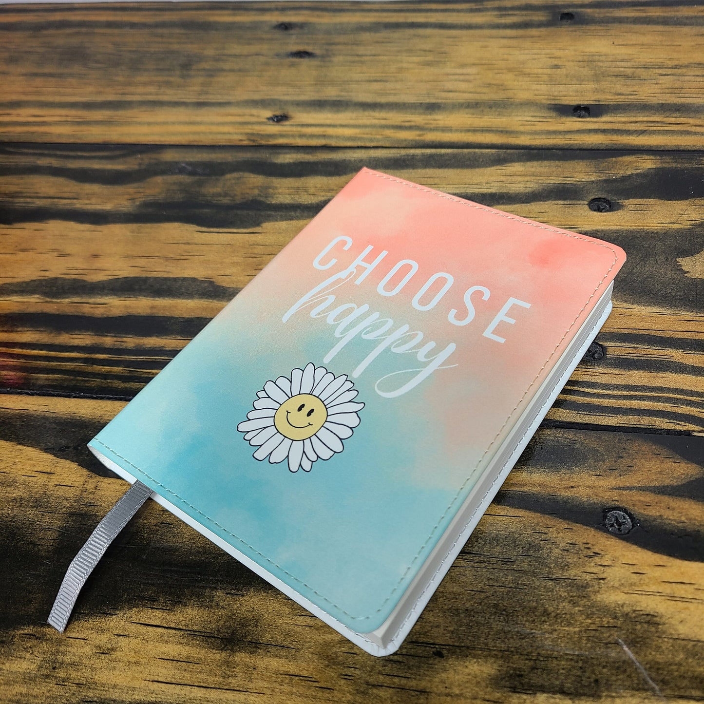 Choose Happy Journal, Be Happy, Happiness, Positivity, Good Vibes, Watercolor Journal, Cute Journal, Notebook, Inspirational Therapy Journal