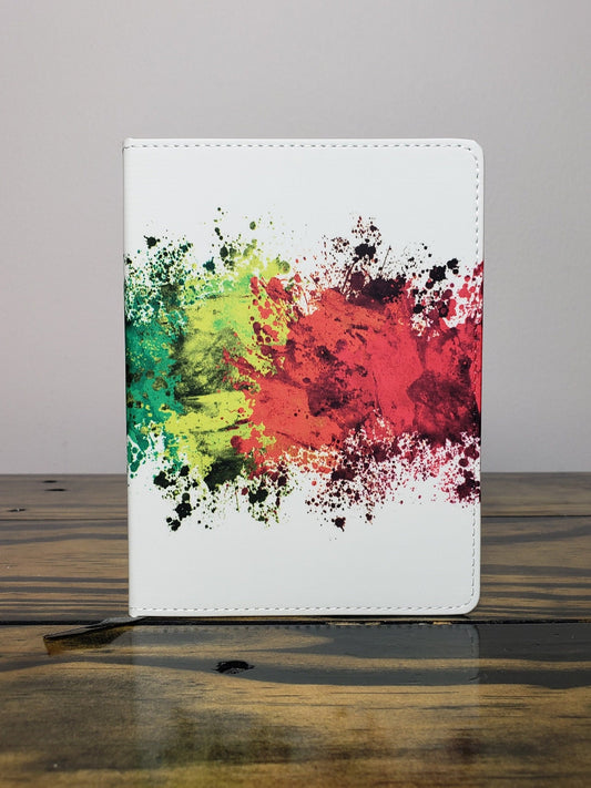 Rainbow Paint Journal, Colorful Notebook, Abstract, Artwork, Artsy, Pretty Journal, Gift for Her, Gift for Artist, Paint Spatter