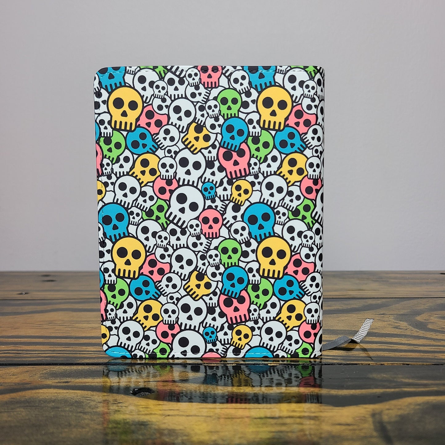 Skull Journal, Colorful Skulls, Candy Skull, Dia de Muerta, Pink and Green Journal, Gift for Her, Notebook