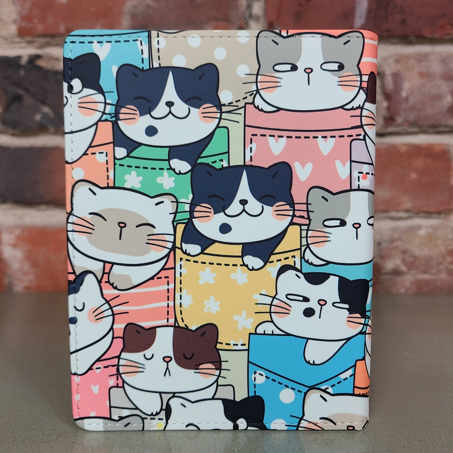 Cats in Pocket Journal Colorful Cats Cat Lover, Journals and Notebooks for Women, Kitten Notebook Cartoon Cat, Birthday Gift