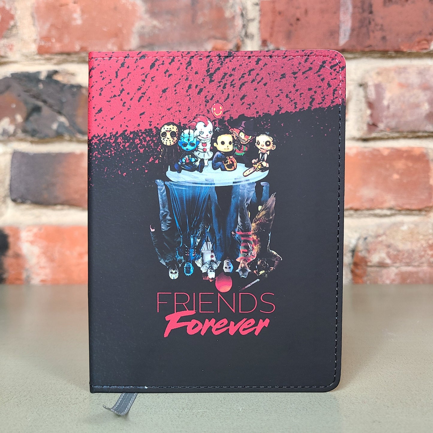 Halloween Journal Scary Movies Horror Freddy Krueger, Jason Vorhees, Nightmare, Pennywise Journal, Crystal Lake, Friends Forever