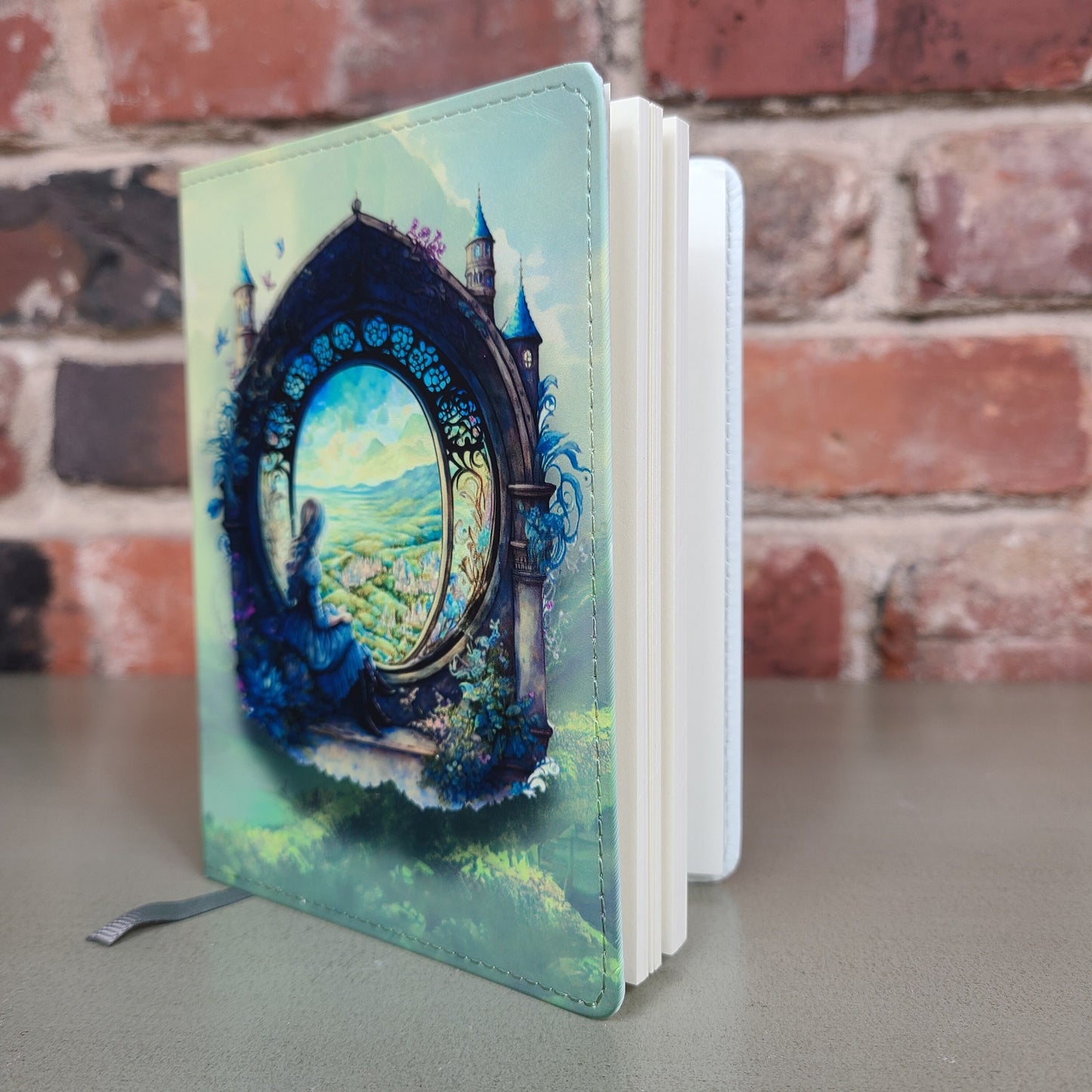 Fantasy Journal, Fantasy Garden, Whimsical, Princess, Castle, Dream, Landscape, Notebook for Women, Artistic