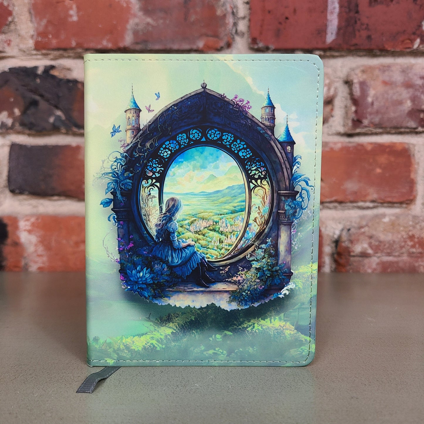 Fantasy Journal, Fantasy Garden, Whimsical, Princess, Castle, Dream, Landscape, Notebook for Women, Artistic