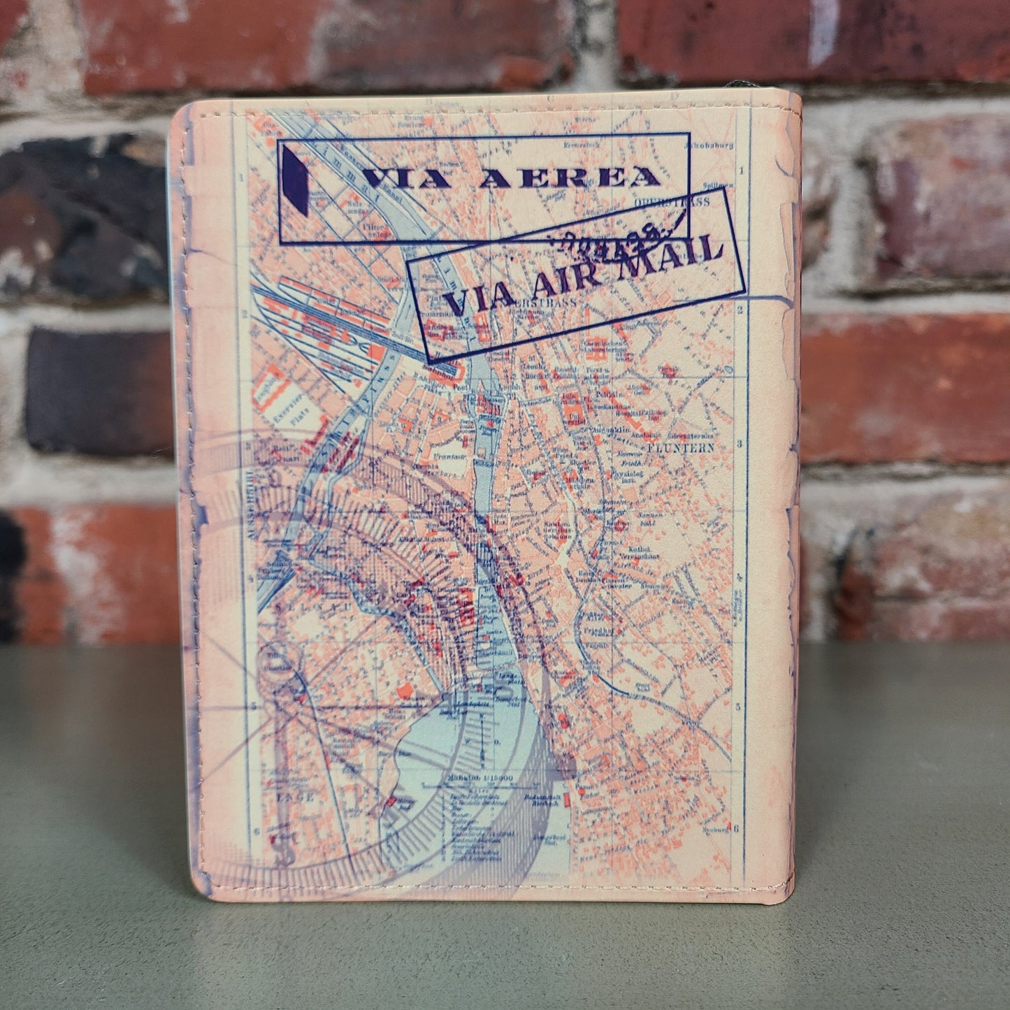 Vintage Map Journal, Antique, Distressed Map Travel Suitcase Journal, World Map, Explorer, Cute Journal, Suitcases