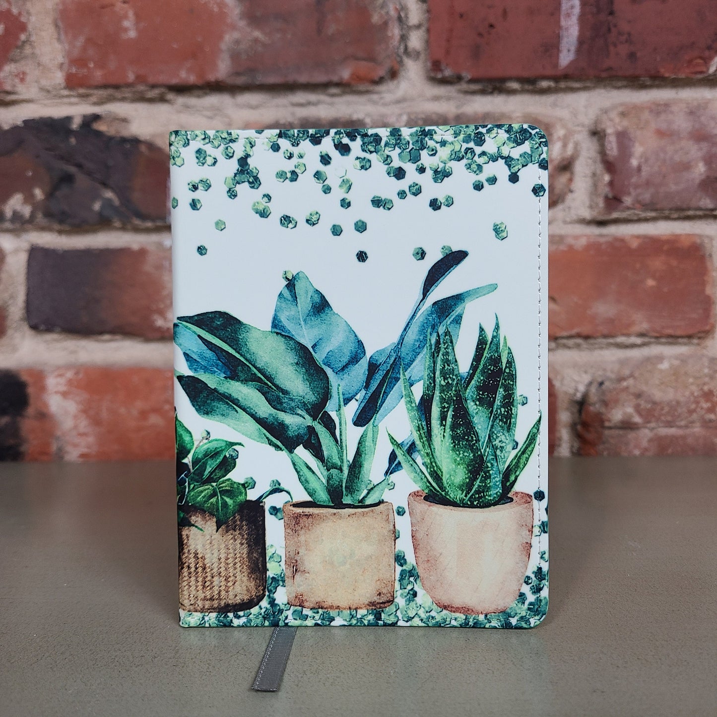 Plant Lover Journal, Green, Gardening, Leaves, House Plants, Nature Lover, Notebook for Her, Gift for Her, Green Thumb, Gardener