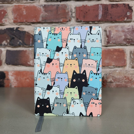 Pastel Cat Journal, Silly Kitties, Notebook, Birthday Gift, Cat Lover, Cat Mom, Colorful,  Animal Lover