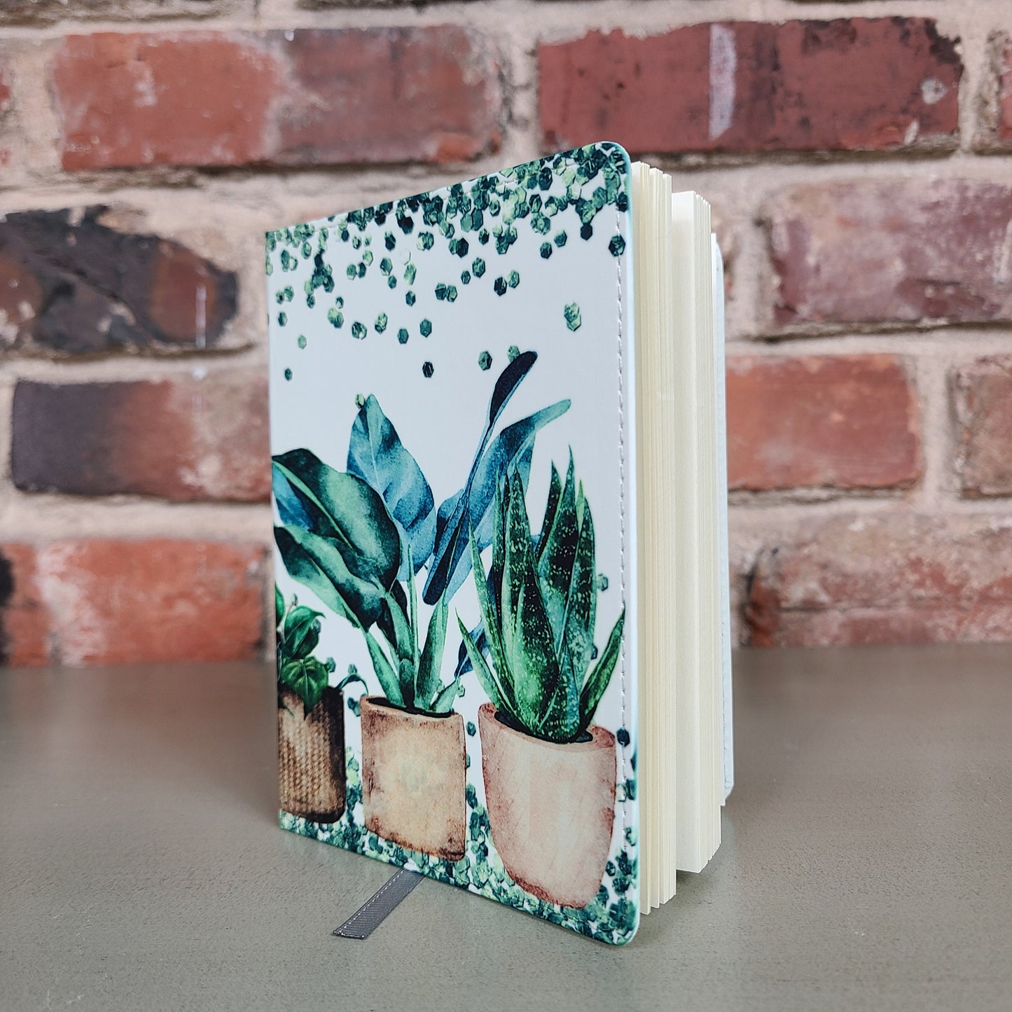 Plant Lover Journal, Green, Gardening, Leaves, House Plants, Nature Lover, Notebook for Her, Gift for Her, Green Thumb, Gardener