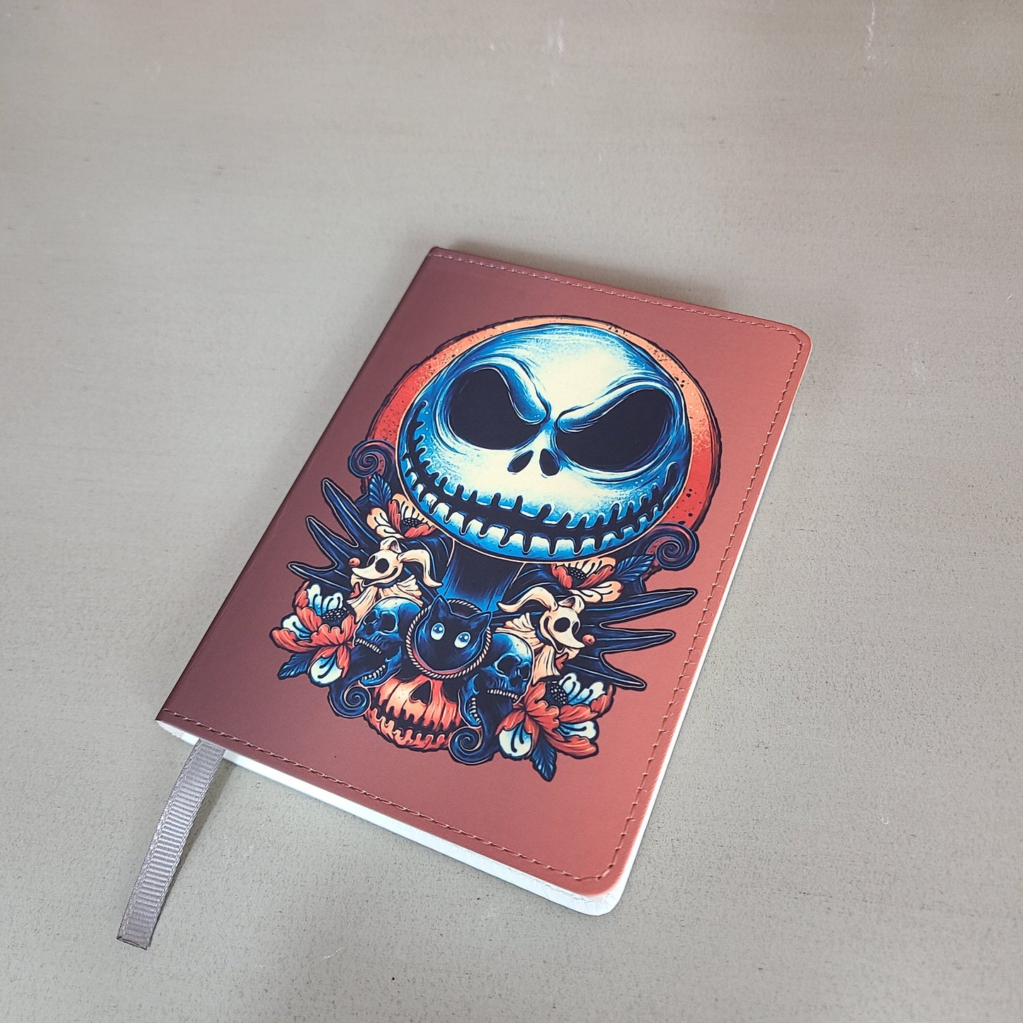 Jack Skellington Journal Halloween Notebook Halloween Gift Scary Movie Tim Burton Horror Unique Gift Pumpkin Nightmare Before Christmas