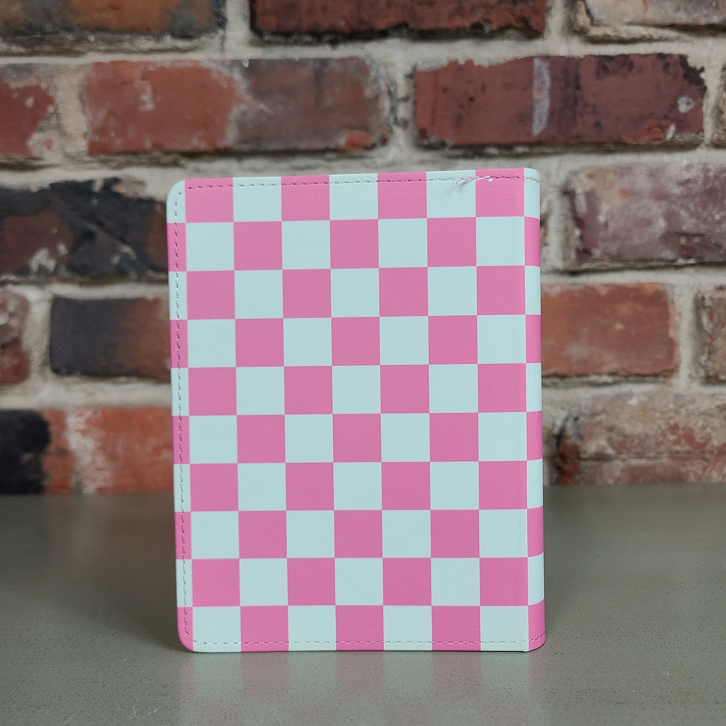 Mental Health, Funny Journal, Emotional Dumpster Fire, This is Fine, Hot Mess, Retro, Pink Checkered, Gift for Friend, Emotional Journaling