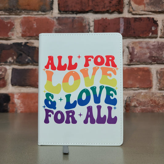 LGBTQ Gay Pride Human Love is Love Journal, Rainbow Notebook, Love Wins, Gay Rights