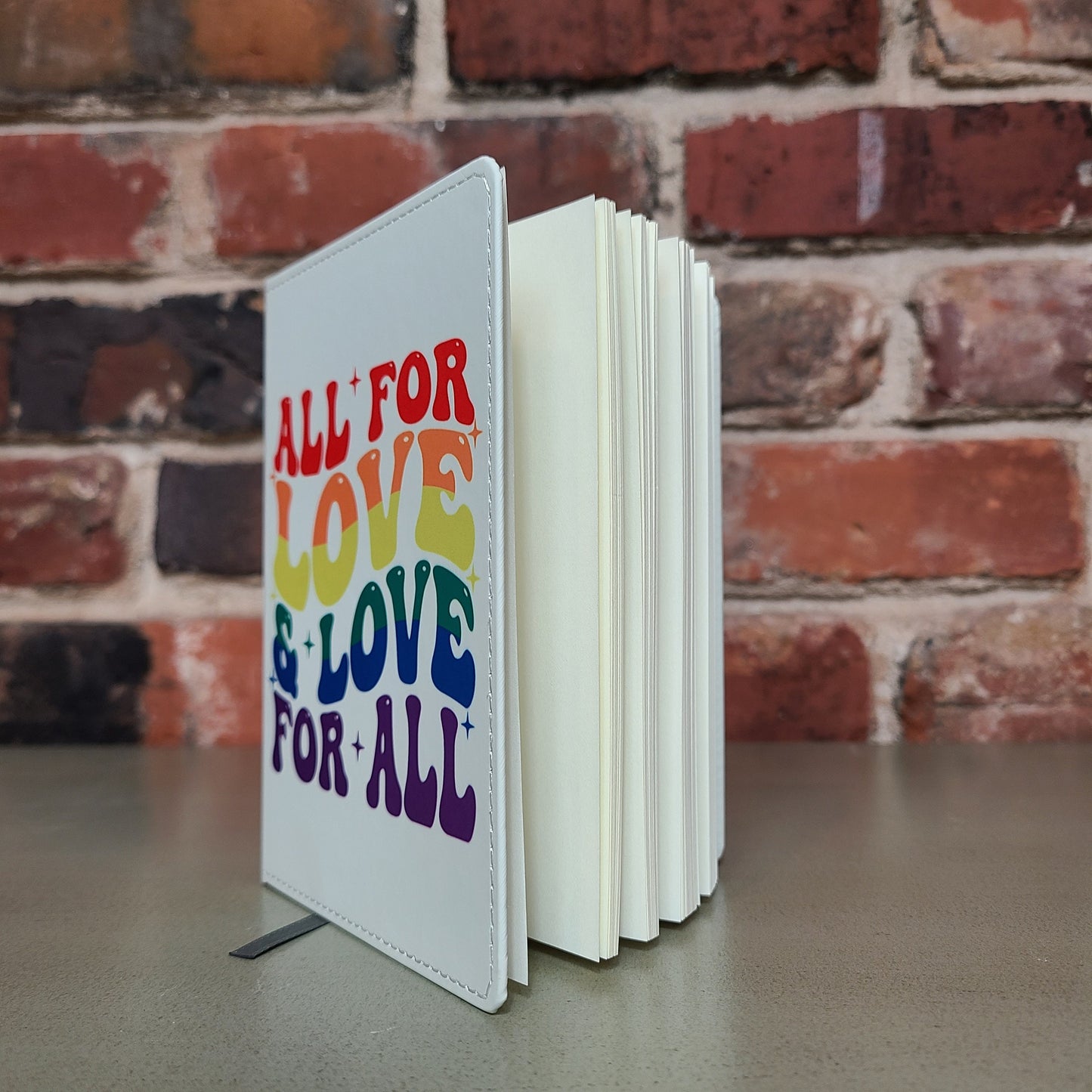 LGBTQ Gay Pride Human Love is Love Journal, Rainbow Notebook, Love Wins, Gay Rights