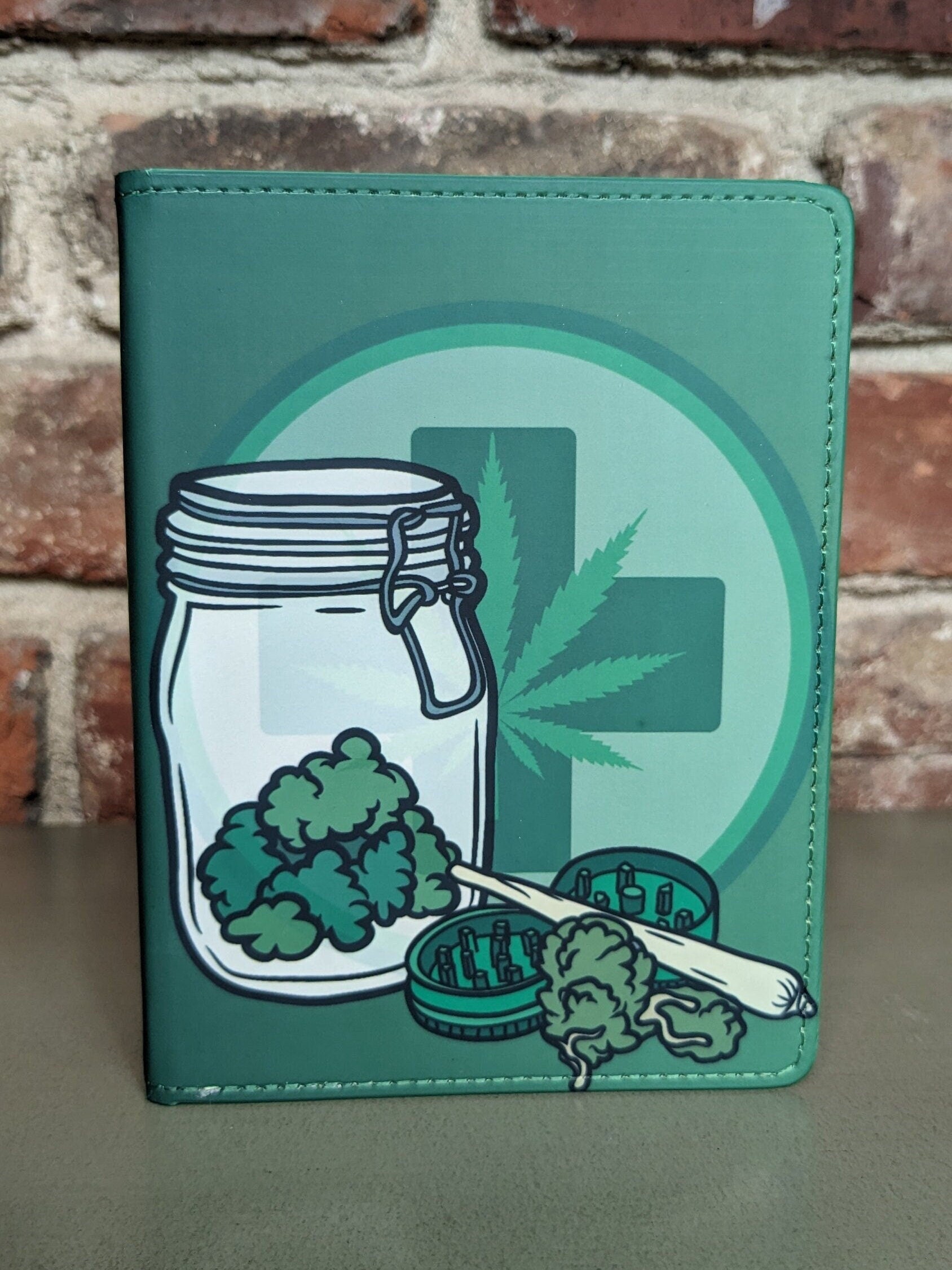 Handmade Marijuana Leaf Journal, Weed Cannabis Notebook, Stoner Gift ...