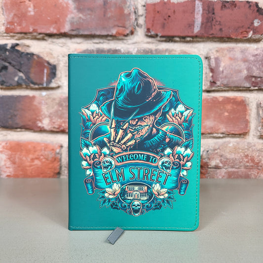 Halloween Freddy Krueger Nightmare on Elm Horror Scary Movie Journal Gift Notebook