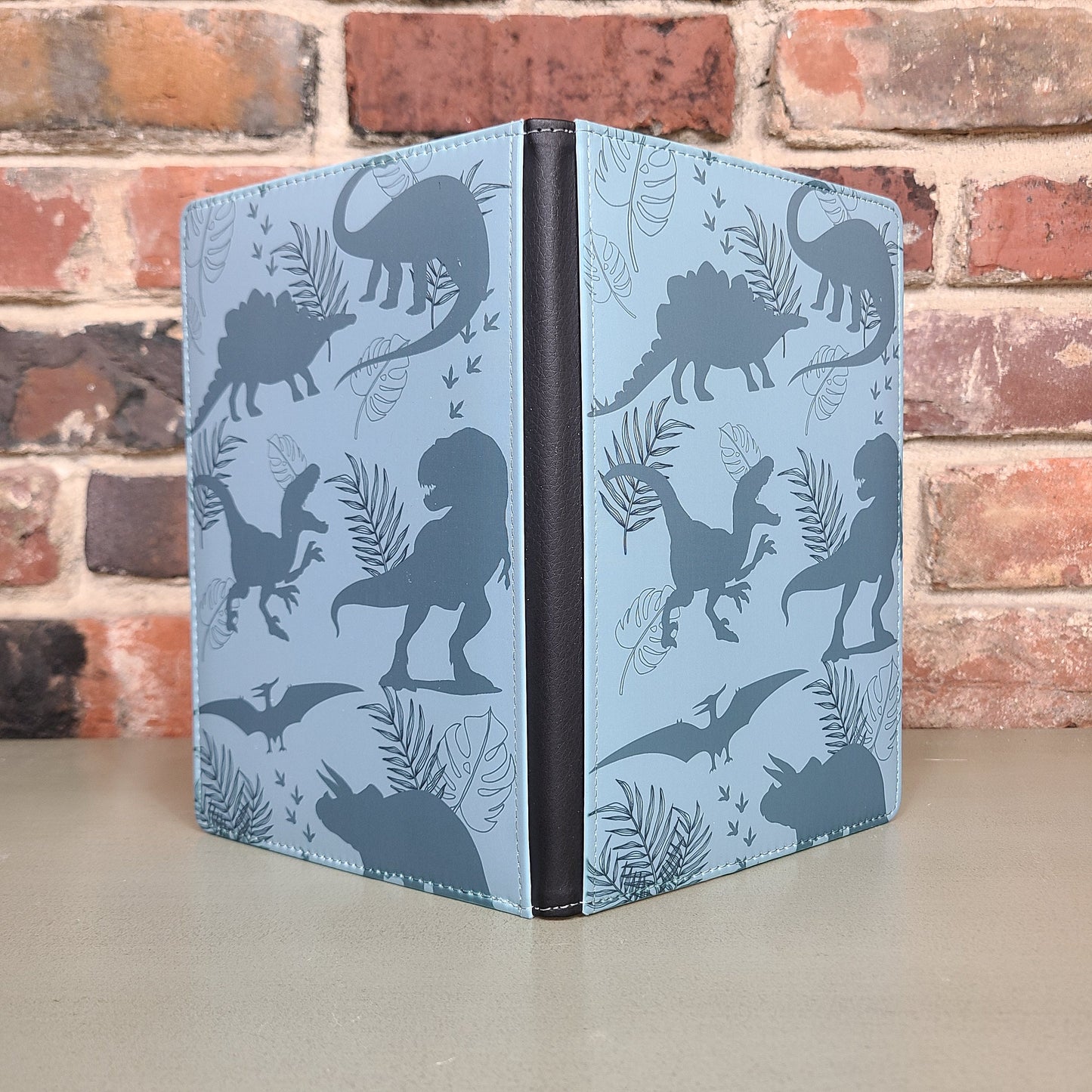 Dinosaur Jurassic Journal Gift for Dinosaur Lover T-Rex Journal Gray Raptor Notebook for Men or Women Gift for Kid Reusable Journal