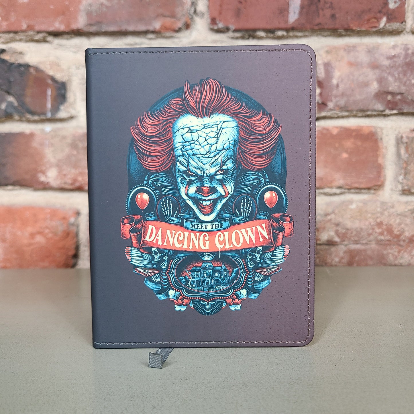 Pennywise It Scary Movie Journal Horror Movie Fan Gift Halloween Dancing Clown Gift foe Horror Fan Journal Stationery