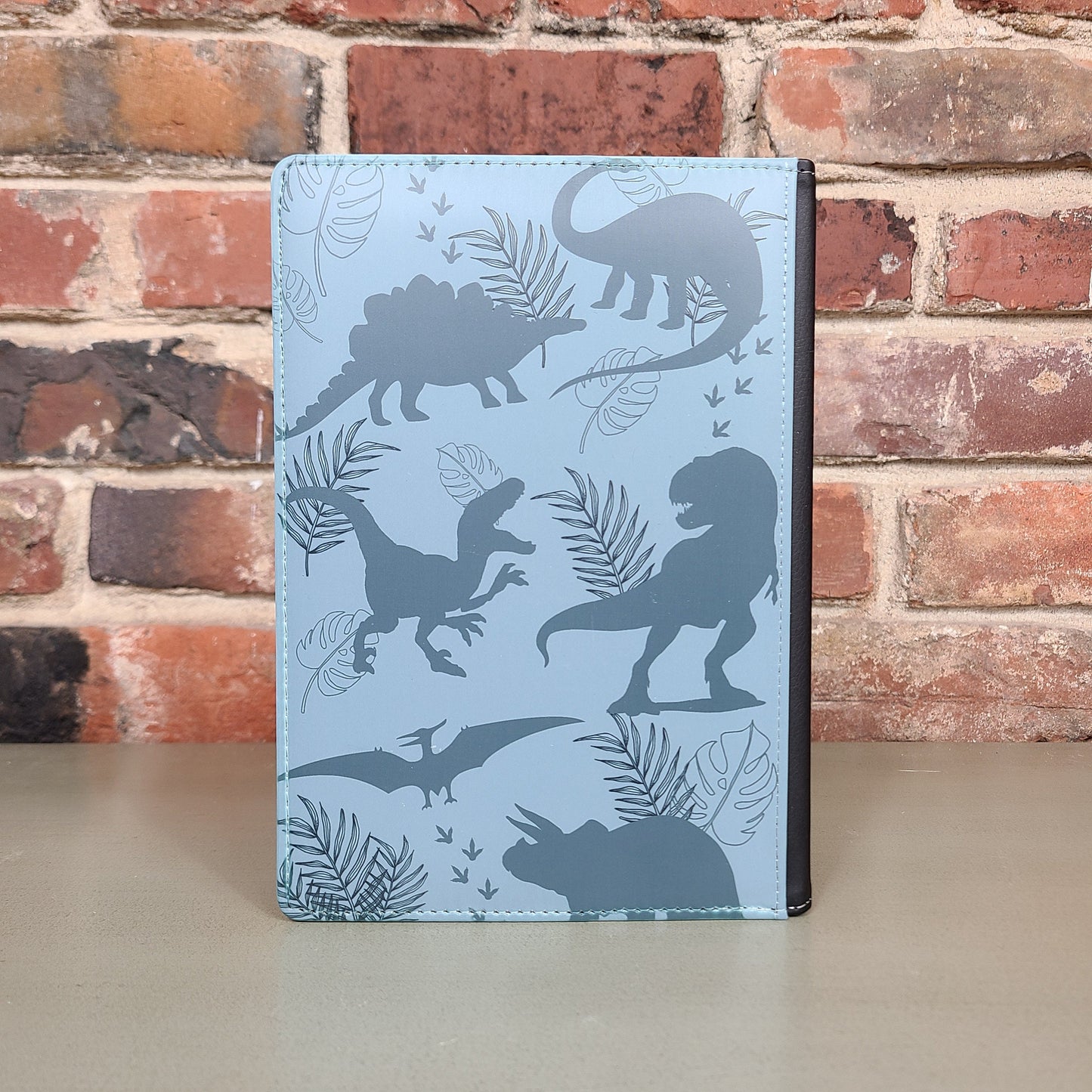 Dinosaur Jurassic Journal Gift for Dinosaur Lover T-Rex Journal Gray Raptor Notebook for Men or Women Gift for Kid Reusable Journal